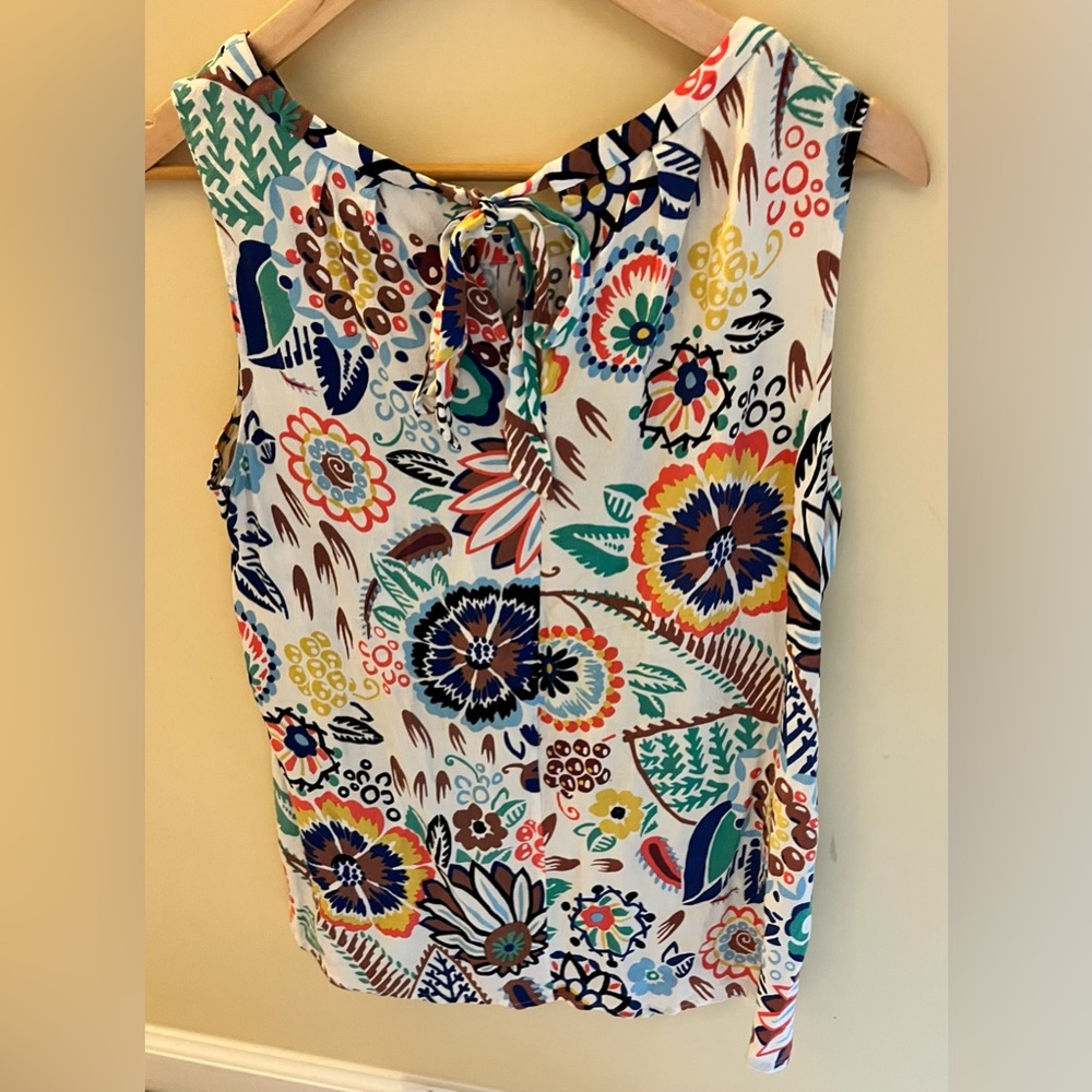Boden Folklore Floral Sleeveless Blouse 8
